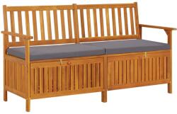 vidaXL Banca de depozitare cu perna, 148 cm, lemn masiv de acacia GartenMobel Dekor (316740)