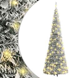vidaXL Brad de Craciun artificial pop-up cu zapada, 100 LED-uri 150 cm GartenMobel Dekor (357757)