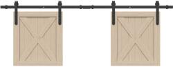 vidaXL Set usi glisante pentru dulap 152, 5 cm otel carbon GartenMobel Dekor (4009665)