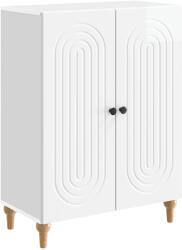 vidaXL Bufet Alb foarte lucios 66 x 34, 5 x 90 cm Lemn prelucrat GartenMobel Dekor (894129) Comoda