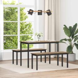 vidaXL banca Stejar artizanal 110 x 35 x 45 cm Lemn compozit GartenMobel Dekor (892601)