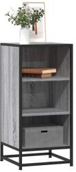 vidaXL Dulap, gri sonoma, 35, 5x35x76 cm, lemn prelucrat si metal GartenMobel Dekor (848952) Comoda