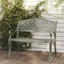 vidaXL Banca de gradina, verde, 102 cm, aluminiu turnat GartenMobel Dekor (317745)