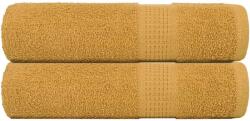 vidaXL Prosoape de mana 2 buc Aur 50x100 cm 360 g/m2 100% bumbac GartenMobel Dekor (136806) Prosop