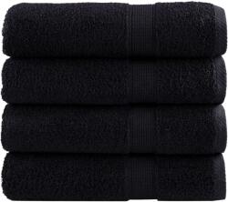 vidaXL Prosoape de maini premium SOLUND 4 buc. negru 50x100cm 600 gsm GartenMobel Dekor (137426) Prosop