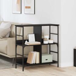 vidaXL Raft pentru carti Stejar negru 78.5 x 33 x 82 cm Lemn compozit GartenMobel Dekor (882755) Biblioteca
