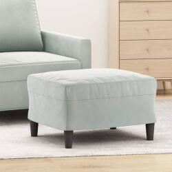 vidaXL Taburet, gri deschis, 60x50x41 cm, catifea GartenMobel Dekor (349293)
