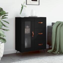 vidaXL Servanta, negru, 69, 5x34x90 cm, lemn compozit GartenMobel Dekor (828013) Comoda
