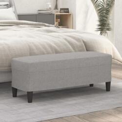 vidaXL Banca, gri deschis, 100x35x41 cm, textil GartenMobel Dekor (349407)