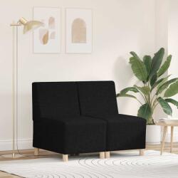 vidaXL Unitate Sofa Modulara Fara Brate 2 pcs Negru 55 x 74 x 82 cm GartenMobel Dekor (3399750) Canapea