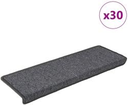vidaXL Covorase pentru scari, 30 buc. , 65x21x4 cm, gri închis, cu margini dreptunghiulare GartenMobel Dekor (3365777) Covor