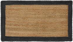 vidaXL Covor din iuta gri închis 60x110 cm, handmade, pentru interior (42010679) Covor