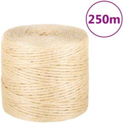 vidaXL Franghie, 250 m, sisal 100%, 4 mm GartenMobel Dekor (155010)