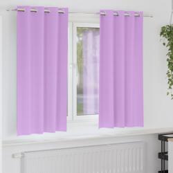vidaXL Perdele Opaque cu Inel 2 pcs Violet 175 x 140 cm Poliester GartenMobel Dekor (4107379)