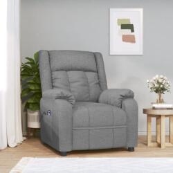 vidaXL Fotoliu rabatabil electric, gri deschis, textil GartenMobel Dekor (3143567)