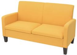 vidaXL Canapea cu 2 locuri, 135 x 65 x 76 cm, galben GartenMobel Dekor (244710) Canapea