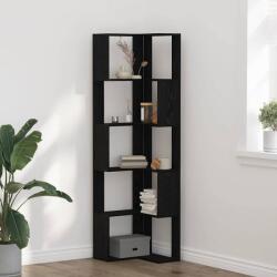 vidaXL Raft de Colt Stejar negru 50 x 50 x 179 cm Lemn compozit GartenMobel Dekor (868049) Biblioteca