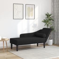 vidaXL Sezlong cu perne, negru, material textil GartenMobel Dekor (4007598)