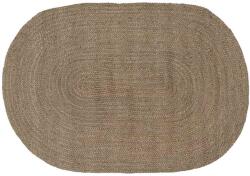 vidaXL Covor Natural si Negru 300 x 300 cm Iuta GartenMobel Dekor (42010639) Covor