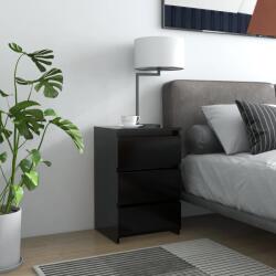 vidaXL Noptiera, negru, 40x35x62, 5 cm, lemn compozit GartenMobel Dekor (806213)