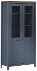 vidaXL Dulap înalt Hill, gri, 85x37x170, 5 cm, lemn masiv de pin GartenMobel Dekor (289013) Comoda