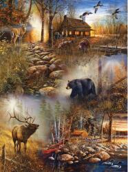 NORIMPEX - Puzzle Tablou Diamant: Animale de pădure 30x40cm - 1 - 39 piese