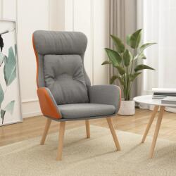 vidaXL Scaun de relaxare, gri deschis, textil si PVC GartenMobel Dekor (341301)