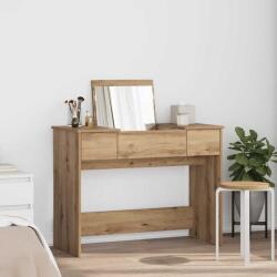 vidaXL Masa de Machiaj stejar artizanal 100 x 45 x 76 cm Lemn compozit GartenMobel Dekor (871670)