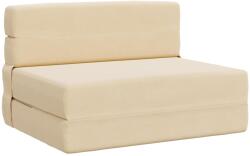 vidaXL Canapea Plianta cu Pat Crem 190 x 70 x 15 cm GartenMobel Dekor (900099) Canapea