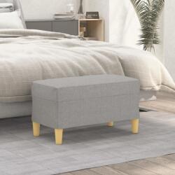 vidaXL Banca, gri deschis, 70x35x41 cm, textil GartenMobel Dekor (349367)