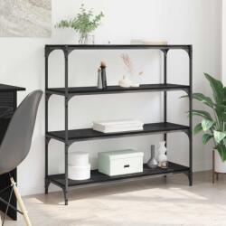 vidaXL Dulap pentru carti Stejar Negru 100 x 33 x 100 cm GartenMobel Dekor (881119) Biblioteca
