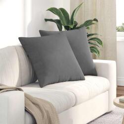 vidaXL Perne pentru canapea 2 pcs Gri închis 80 x 80 cm tesatura GartenMobel Dekor (42014071)