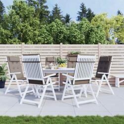 vidaXL Perne scaun cu spatar înalt, 6 buc, gri taupe, tesatura Oxford GartenMobel Dekor (361900)
