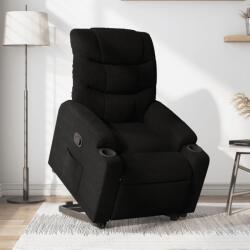 vidaXL Fotoliu rabatabil cu ridicare pe verticala, negru, textil GartenMobel Dekor (3206647)