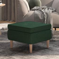 vidaXL Scaun cu picioare din lemn, verde închis, material textil GartenMobel Dekor (329452)