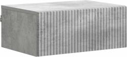 vidaXL Noptiera suspendata cu sertar, gri beton, 49 x 34, 5 x 20 cm (898451)
