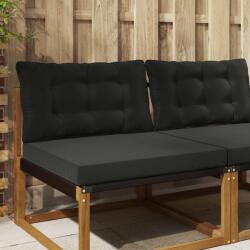 vidaXL Perna pentru canapea de exterior 2 pcs Negru Poliester GartenMobel Dekor (900904)