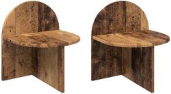 vidaXL Noptiera 2 pcs Lemn vechi 40 x 35, 5 x 45, 5 cm Lemn prelucrat GartenMobel Dekor (8001146)