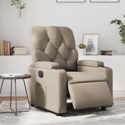 vidaXL Fotoliu rabatabil electric, cappuccino, piele ecologica GartenMobel Dekor (3204764)