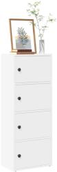vidaXL Biblioteca alba 40x24x102 cm din lemn prelucrat GartenMobel Dekor (860373) Biblioteca