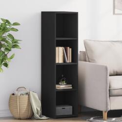vidaXL Dulap înalt, negru, 30x41x124 cm, lemn compozit GartenMobel Dekor (846377) Comoda