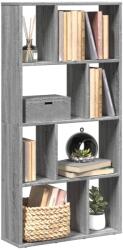 vidaXL Biblioteca, gri sonoma, 60x20x120 cm, lemn prelucrat GartenMobel Dekor (858152) Biblioteca