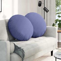 vidaXL Perne de Sezut 2 pcs Albastru Jeans Ø80 x 29 cm tesatura GartenMobel Dekor (42014245)