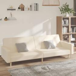 vidaXL Canapea extensibila cu 2 locuri, crem, material textil GartenMobel Dekor (375730) Canapea