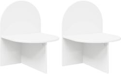 vidaXL Noptiera 2 pcs Alb 48 x 49 x 65 cm Lemn prelucrat GartenMobel Dekor (8001114)