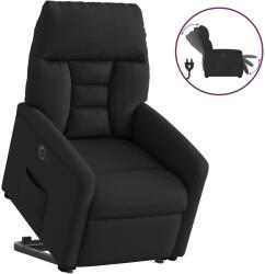 vidaXL Fotoliu electric rabatabil cu ridicare, negru, textil GartenMobel Dekor (3303054)