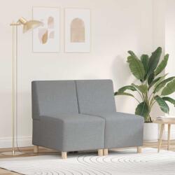 vidaXL Unitate Sofa Modulara Fara Brate 2 pcs Gri deschis GartenMobel Dekor (3399748) Canapea