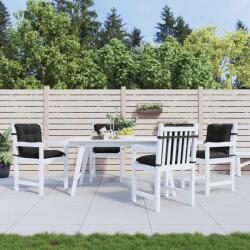 vidaXL Set de perne pentru scaun cu spatar joasa 4 pcs Melanj negru GartenMobel Dekor (4002401)