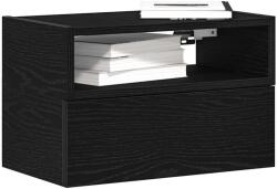vidaXL Noptiere de perete, 2 buc. , negru, 45x26x28, 5 cm GartenMobel Dekor (858599)
