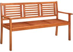 vidaXL Banca de gradina cu 3 locuri, 150 cm, lemn masiv de eucalipt GartenMobel Dekor (44399)